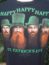 T Shirt Unisex Pit to Pit 22 M DUCK DYNASTY St. Patrick&#39;s Day leprechaun redhead - £9.88 GBP