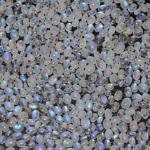 8x10mm oval rainbow moonstone cabochon loose gemstone wholesale 10 pcs - £8.69 GBP