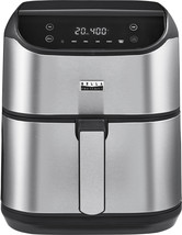 - 6-Qt. Digital Air Fryer With Stainless Finish - Stainless ... - $101.99