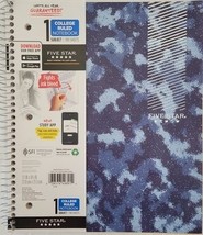 Mead Five Star Notebook 1 Subject College Ruled- 100 Sheets -Blue Tiedye - $10.12 CAD