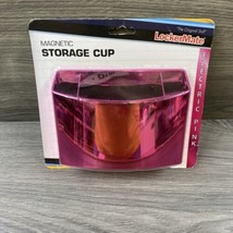 LockerMate Magnetic Storage Cup Electric Pink “The Original Stuff” Shiny - £8.46 GBP