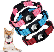 3 Pack AirTag Dog Collar, Reflective Apple Air Tag Dog Collar (14&quot;-16.5&quot;) M - £8.13 GBP