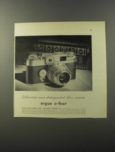 1953 Argus  C-Four Camera Ad - America&#39;s most distinguished 35mm camera - £14.74 GBP