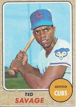 1968 Topps Ted Savage 119 Cubs VG - £0.80 GBP