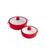 IMUSA USA Ceramic Nonstick Caldero Set 2-Piece, Red - $58.91
