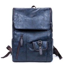 Waterproof Women Backpacks Leather Men Travel Bags Casual Daypacks Rucksack - £50.73 GBP