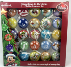 Hallmark Disney Countdown to Christmas Fillable Ornament Set - $32.38