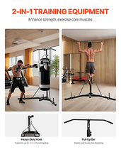 2 in 1 Heavy Duty Punching Bag Frame Boxing Punching Fitness Stand Steel - $144.95