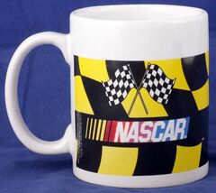 Nascar Checkered Flags Coffee Mug Cup - $7.57