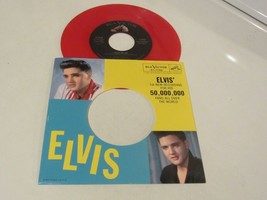 Elvis Presley  45  &amp; Picture Sleeve   Stuck On You   RCA Red Vinyl - £19.52 GBP