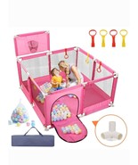 JoyStone 50 x 50 Baby Playpen with 30 Ocean Balls, Soft Mesh Sides, Bask... - $1,086.41 MXN