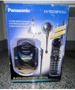 Panasonic KX-TG2216FV Blue Cordless Phone with Headset NOS **NEW/SEALED** - $71.25
