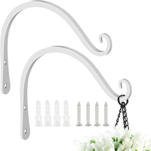 Iron Wall Hooks Decorative Metal Curved Plant Hanger Hooks, Indoor/Outdo... - £17.27 GBP