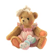 Cherished Teddies 910732  1992 Amy Hearts Quilted With Love Vtg Enesco COA - $19.12