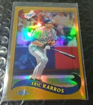2002 Topps Chrome Eric Karros Dodgers #495 Gold Refractor Rare Short Print - £2.74 GBP