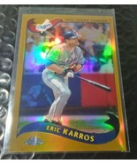 2002 Topps Chrome Eric Karros Dodgers #495 Gold Refractor Rare Short Print - £2.71 GBP