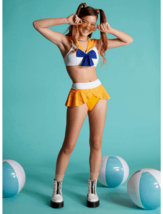 Sailor Moon Sailor Venus Cosplay Bikini Swim suit Set XS, S, M - £39.17 GBP