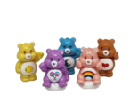 LOT OF 5 PLASTIC CARE BEARS PVC TOY FIGURES / CAKE TOPPERS FUNSHINE BEDTIME - $23.75
