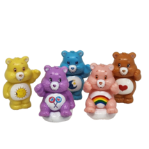 Lot Of 5 Plastic Care Bears Pvc Toy Figures / Cake Toppers Funshine Bedtime - £18.61 GBP