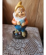 2025 New Disney Snow White Dwarf HAPPY Garden Statue 8&quot;  Sparkly Colorful - $54.57 CAD