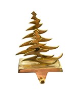 Brass Christmas Tree Stocking Holder Decorative Mantel Hook For Holiday ... - $19.20