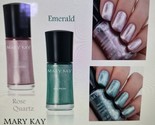 Mary Kay Nail Polish Emerald &amp; Rose Quartz Set, New In Box, Limited Exp ... - £15.56 GBP
