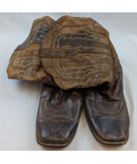 JB Dillon Men’s Cowboy Boots Distressed Genuine Goat Square Toe 15D JBM3208 - $910.54 MXN