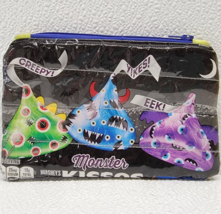 Halloween Hershey Monster Kisses Wrapper Zip Pouch Bag 6.5&quot; x 4&quot; - £14.36 GBP