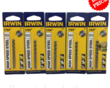 Irwin  High Speed Steel  #60507   7/64&quot; Drill Bit  Pack of 5 - £15.57 GBP