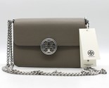 TORY BURCH Olivia Pebbled Leather Bag 141659 Gray Heron With Tags MSRP $348 - £158.69 GBP