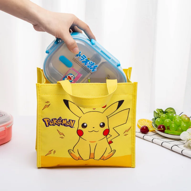 Cartoon Pokemon Hello Kitty  cute lunch box bag  handbag Outdoor tote bag Action - £12.09 GBP