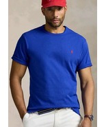 Vintage POLO Ralph Lauren Pony USA Made Blue Heavy T-Shirt Large VTG - $39.74 CAD
