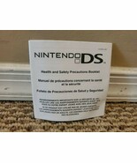 Nintendo DS Health and Safety Precautions Manual Instruction Booklet USA... - $5.99