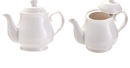 White Porcelain Teapot,Tea Pot, Decorative China Tea Pot for 3 Cups 24 oz  - £35.15 GBP