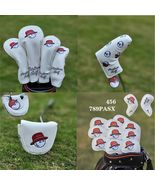 Golf Driver Fairway Wood Hybrid Iron Putter Head Cover Red Hat Fisherman... - $19.90+