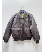 KNOX ARMORY Men Brown Leather Bomber Aviator Alpha Industries Flight Jac... - $2,936.94 MXN