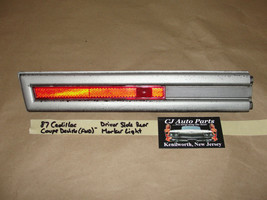 87 Cadillac Coupe Deville FWD LEFT SIDE REAR  MARKER PARK LIGHT LENS TRI... - £54.17 GBP