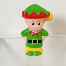 Fisher Price Little People Elf Helper Christmas Figure Blond Boy 2013 Person - £4.63 GBP