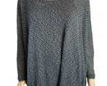 Nally &amp; Millie Women&#39;s Loose Weave  Sweater Blue/Gray One Size w/ Gray Tank - $23.74