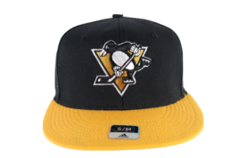 New Adidas Pittsburgh Penguins Hockey Classic Logo Spell Out Fitted Hat Cap S/M - £17.95 GBP