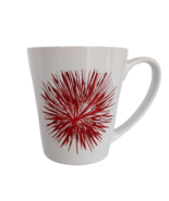 Starbucks Red Starburst Fireworks 11oz Coffee Mug Cup White 2014  - $378.90 MXN