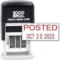 Cosco 2000 Plus Self-Inking Rubber Date Office Stamp with Posted Phrase &amp; Date - - £21.52 GBP