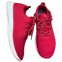 Allbirds red  merino wool runners comfort shoes size Women&#39;s 10 - £54.22 GBP