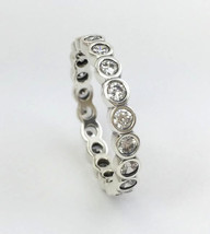 Authentic PANDORA Silver Alluring Brilliant Ring Sz 5, 190942CZ-50 New - £50.11 GBP