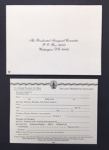 Order Form &amp; Envelope for Tickets to President Bill Clintons Inauguratio... - $15.00