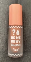 RUDE DO WE DEWY BLUSH Coral 38235 Liquid Blush 4.5 mL. New. - $8.70