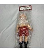 1990 Fibre Craft #3197 14&quot; music box Santa Doll you make his clothing gi... - $440.99 MXN