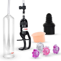 LeLuv Penis Pump EasyOp Zgrip with Septum Seal, Donut and 4 Jelly Rings - £25.47 GBP