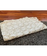 VINTAGE HAND CROCHETED Queen Size Coverlet - $89.00