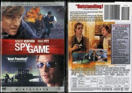Spy Game Collectors Edition Ws Dvd Brad Pitt Robert Redford Universal Video New - £5.44 GBP